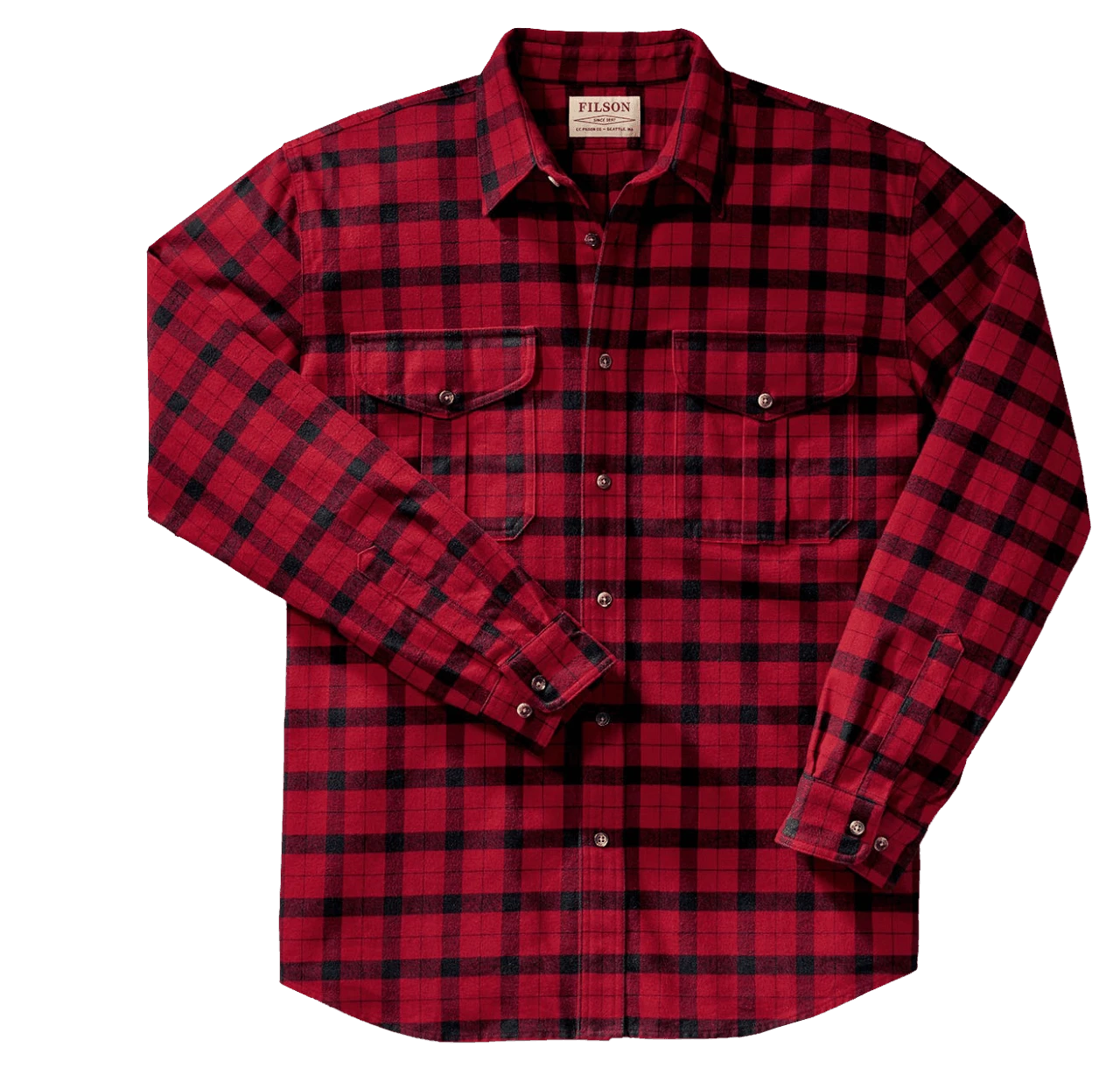 Filson Alaskan Guide Shirt Red-black 3 Filson Alaskan Guide Shirt Red-black