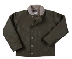 Pike Brothers 1944 N1-Deck Jacket Olive Waxed