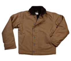 Pike Brothers 1944 N1-Deck Jacket Khaki Brown Waxed