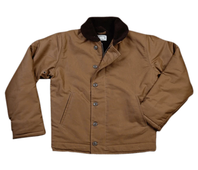Pike Brothers 1944 N1-Deck Jacket Khaki Brown Waxed 3 Pike Brothers 1944 N1-Deck Jacket Khaki Brown Waxed