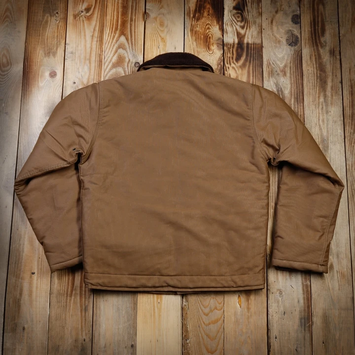 Pike Brothers 1944 N1-Deck Jacket Khaki Brown Waxed 6 Pike Brothers 1944 N1-Deck Jacket Khaki Brown Waxed – Bild 4