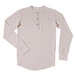 Pike Brothers 1927 Henley Shirt Long Sleeve - Ecru