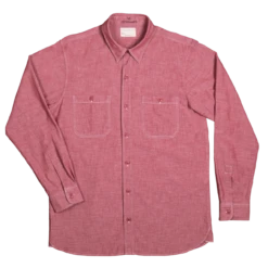 Pike Brothers 1940 USN Chambray Shirt Norfolk Red