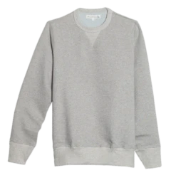 Merz B. Schwanen Loopwheeled Sweatshirt Schwer - Grey Mel.