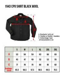 Pike Brothers 1943 CPO Shirt - Black Wool -Günstiges Filson Geschäft 43CPOShirtblack ID 5462 1280x1280