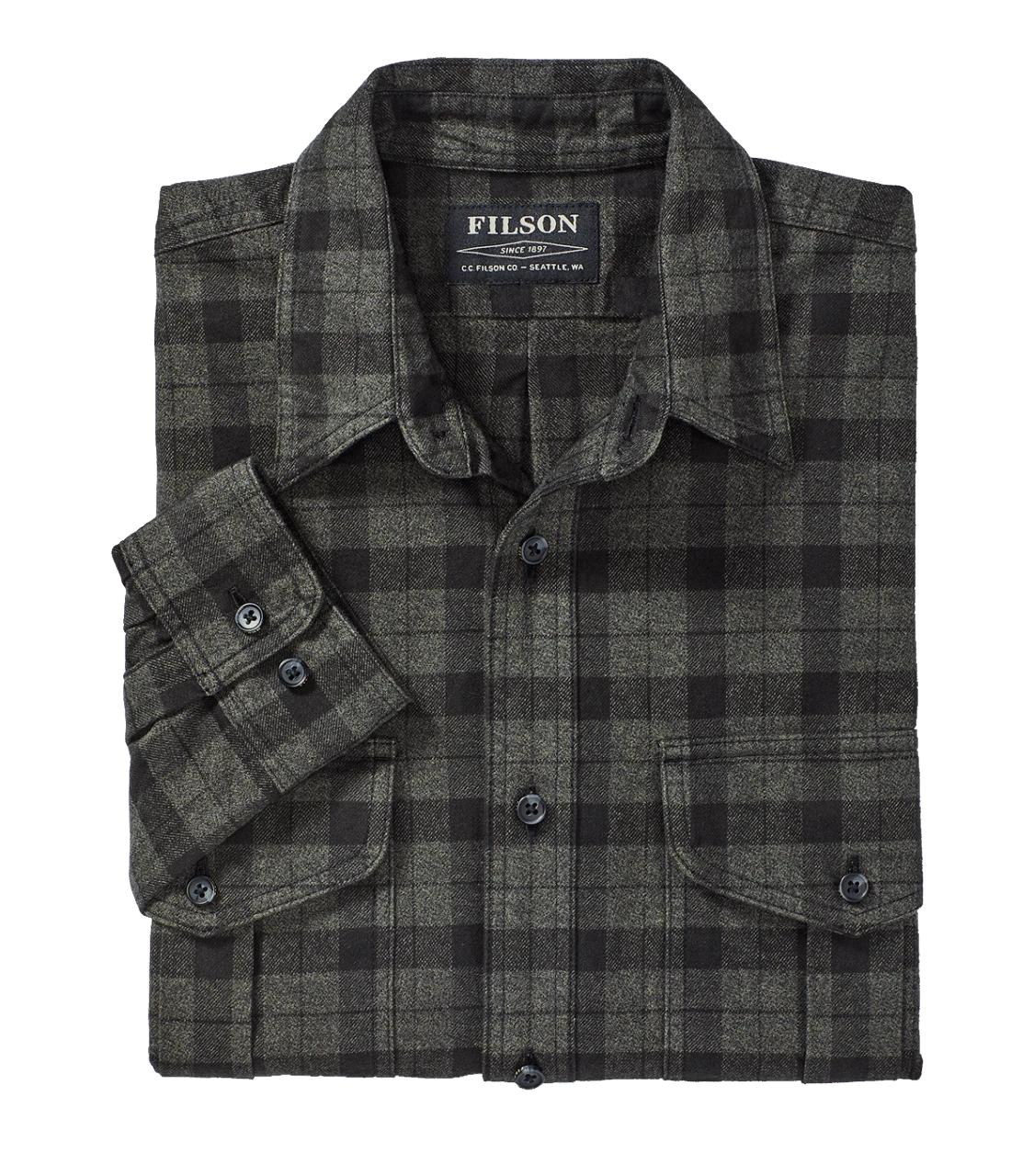 Filson Alaskan Guide Shirt Grey-black 4 Filson Alaskan Guide Shirt Grey-black – Bild 2