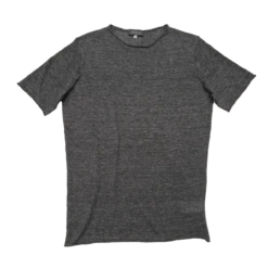 Seldom Aragon Leinen Kurzarmshirt - Anthrazit