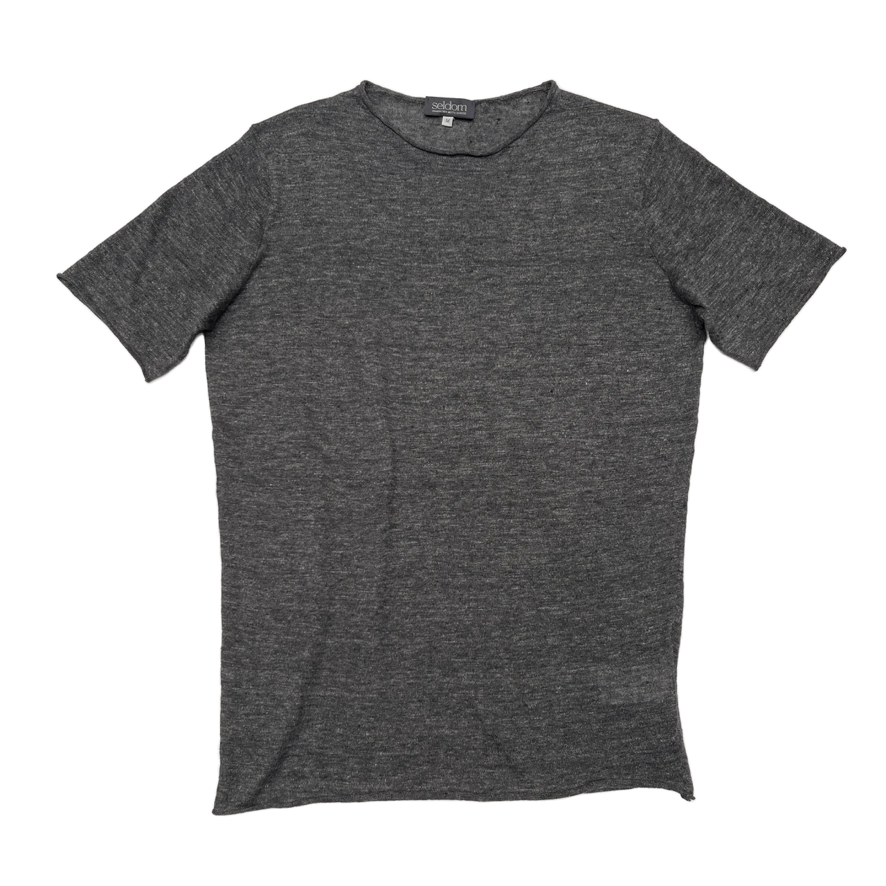 Seldom Aragon Leinen Kurzarmshirt - Anthrazit 3 Seldom Aragon Leinen Kurzarmshirt - Anthrazit