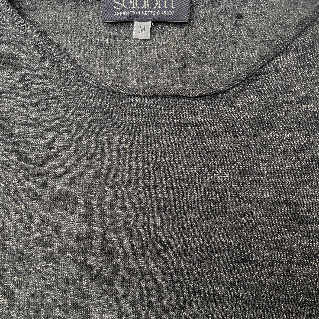 Seldom Aragon Leinen Kurzarmshirt - Anthrazit 4 Seldom Aragon Leinen Kurzarmshirt - Anthrazit – Bild 2