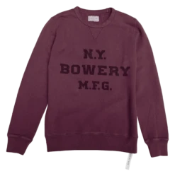 Bowery NYC - Crew Sweat - Burnt Russet