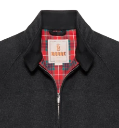 Baracuta G9 Jacke Melton - Charcoal -Günstiges Filson Geschäft BRCPS0765UT2448 Melton 1QQume7CekMnlK 1280x1280
