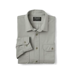 Filson Chino Twill Shirt - Fog -Günstiges Filson Geschäft Chino Twill Shirt fog 3 1280x1280