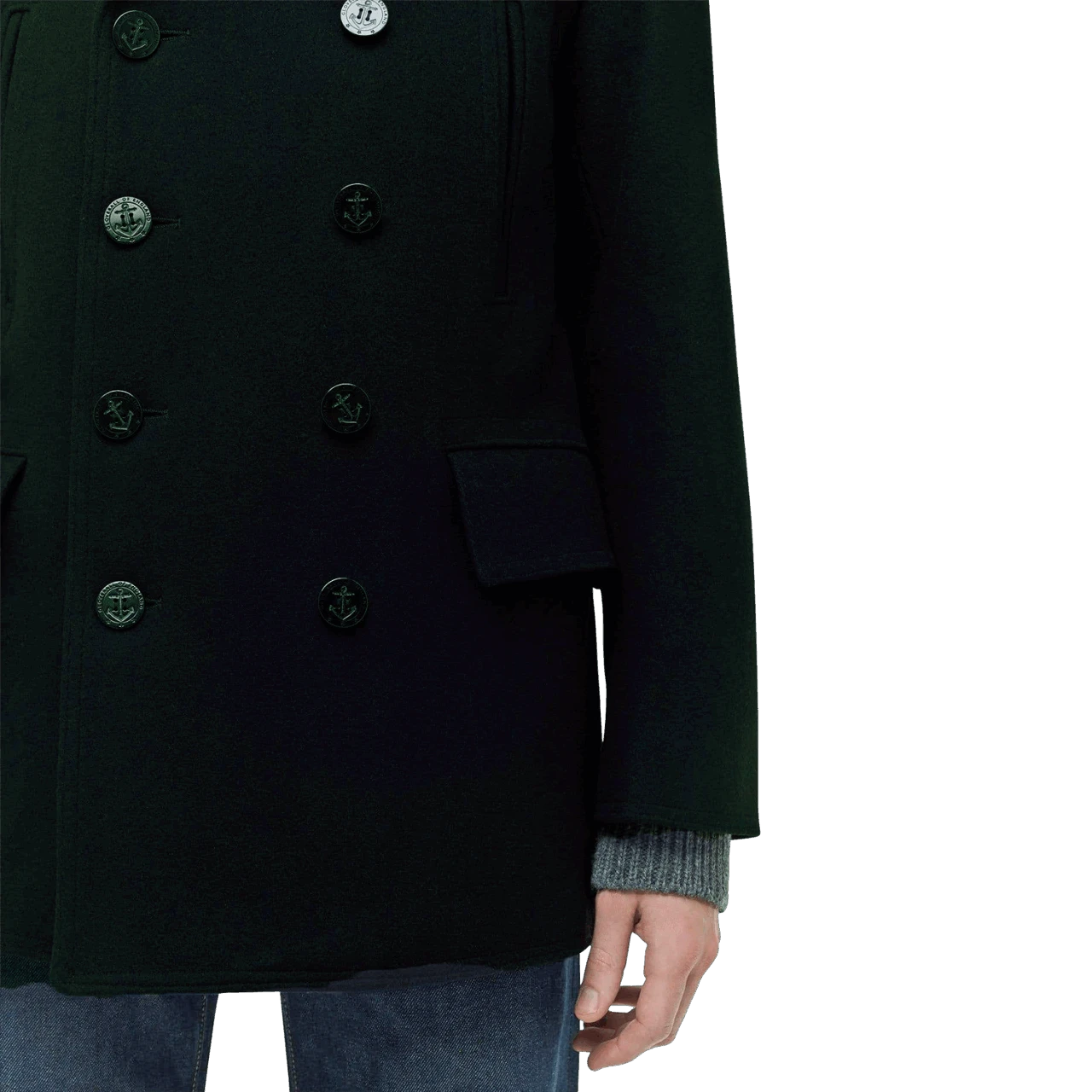 Gloverall Churchill Reefer - Black 5 Gloverall Churchill Reefer - Black – Bild 3