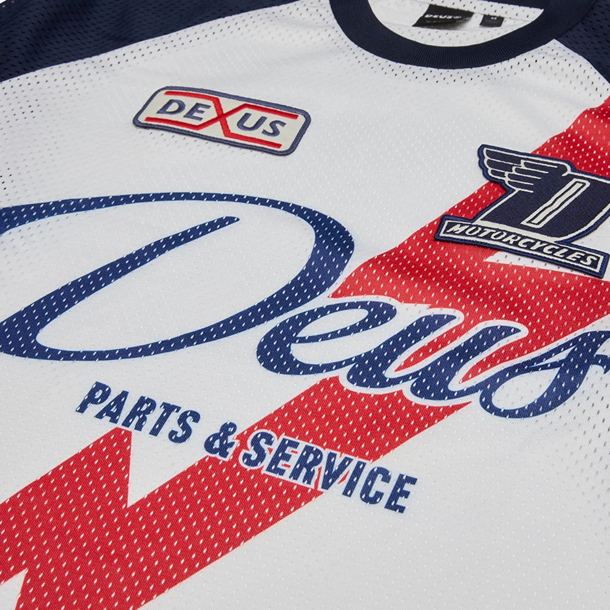 Deus Lenny Moto Jersey - Vintage White – Bild 2
