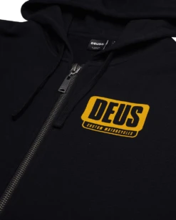 Deus Grip Tape Zip-Hoodie - Black -Günstiges Filson Geschäft Deus Griptape black detail2 1280x1280