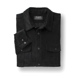 Filson Wale Corduroy Shirt - Black -Günstiges Filson Geschäft Filson CorduroyShirt Black Detail 1280x1280