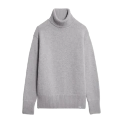 Merz B. Schwanen Rollkragen Pullover - Grey Melange
