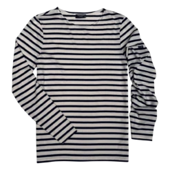 Saint James Smiley Tee Neige - Marine