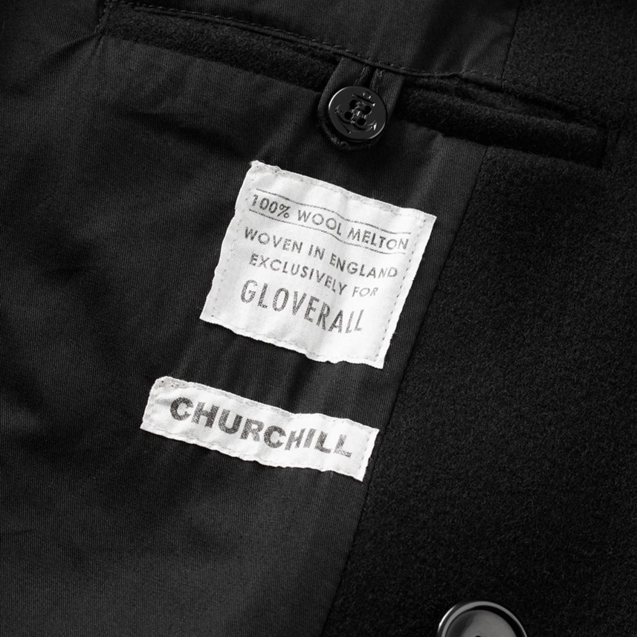 Gloverall Churchill Reefer - Black 7 Gloverall Churchill Reefer - Black – Bild 5