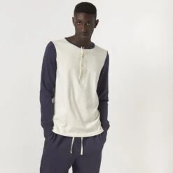 Merz B. Schwanen G.O. Knopfleisten LS - Oat/ Navy 10 Merz B. Schwanen G.O. Knopfleisten LS - Oat/ Navy -Günstiges Filson Geschäft TR206B 0450 12 R 1280x1280