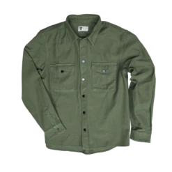 Tellason Overshirt - Sateen - Olive