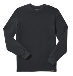 Filson Waffle Knit Thermal Crew Shirt-navy