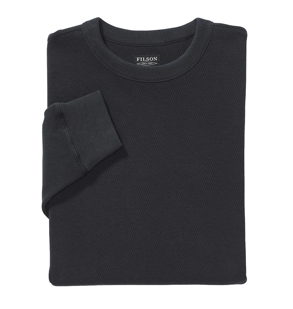 Filson Waffle Knit Thermal Crew Shirt-navy 4 Filson Waffle Knit Thermal Crew Shirt-navy – Bild 2
