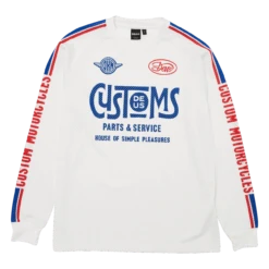 Deus Ratchet Moto Jersey - Dirty White