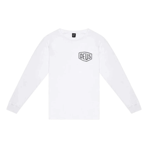 Deus Venice Longsleeve Tee - White -Günstiges Filson Geschäft venice LS white front 1280x1280